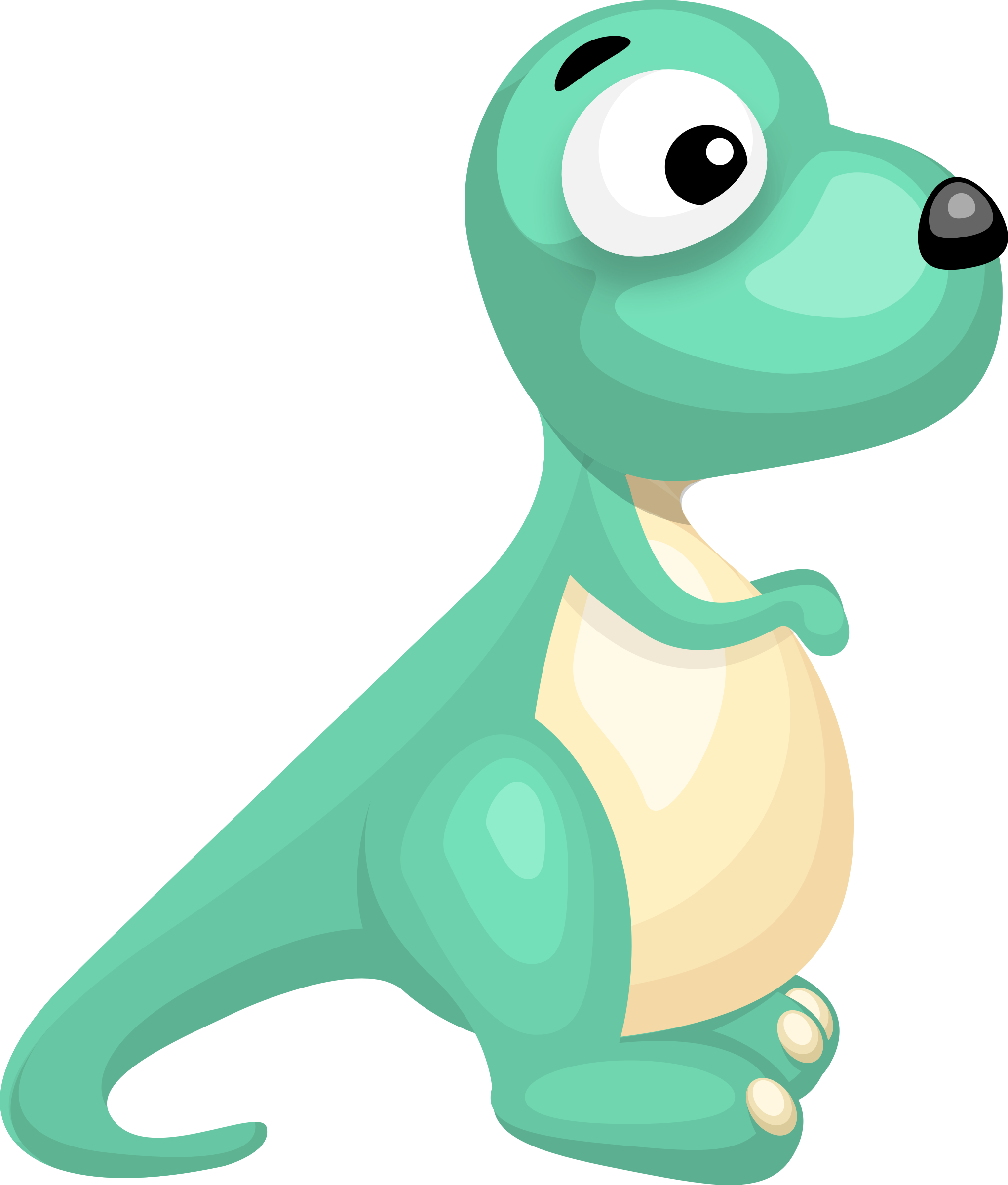 Download Turquoise Dinosaur Vector Clipart image - Free stock photo - Public Domain photo - CC0 Images