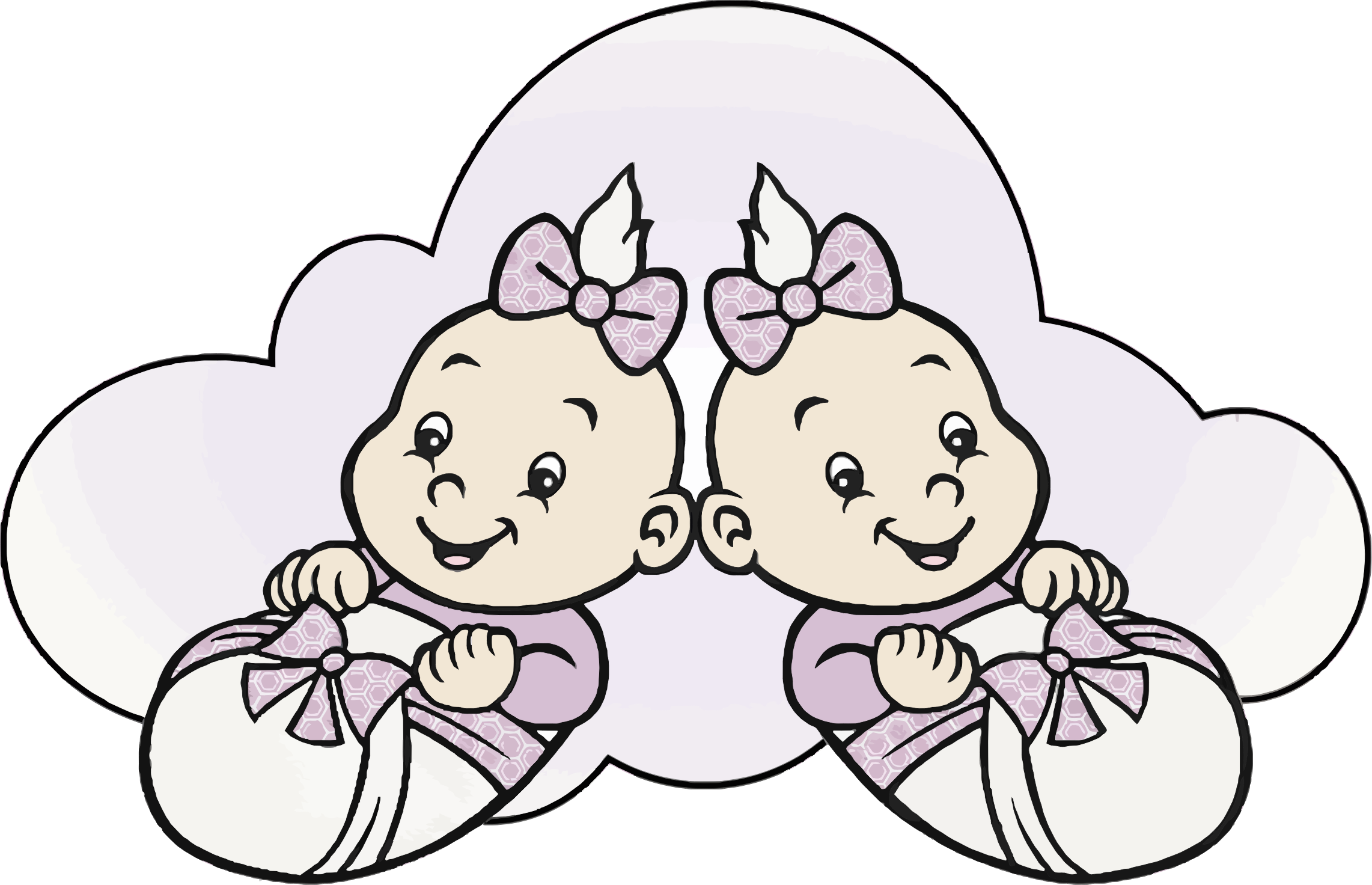 Two Girl Babies Vector Clipart image - Free stock photo - Public Domain  photo - CC0 Images