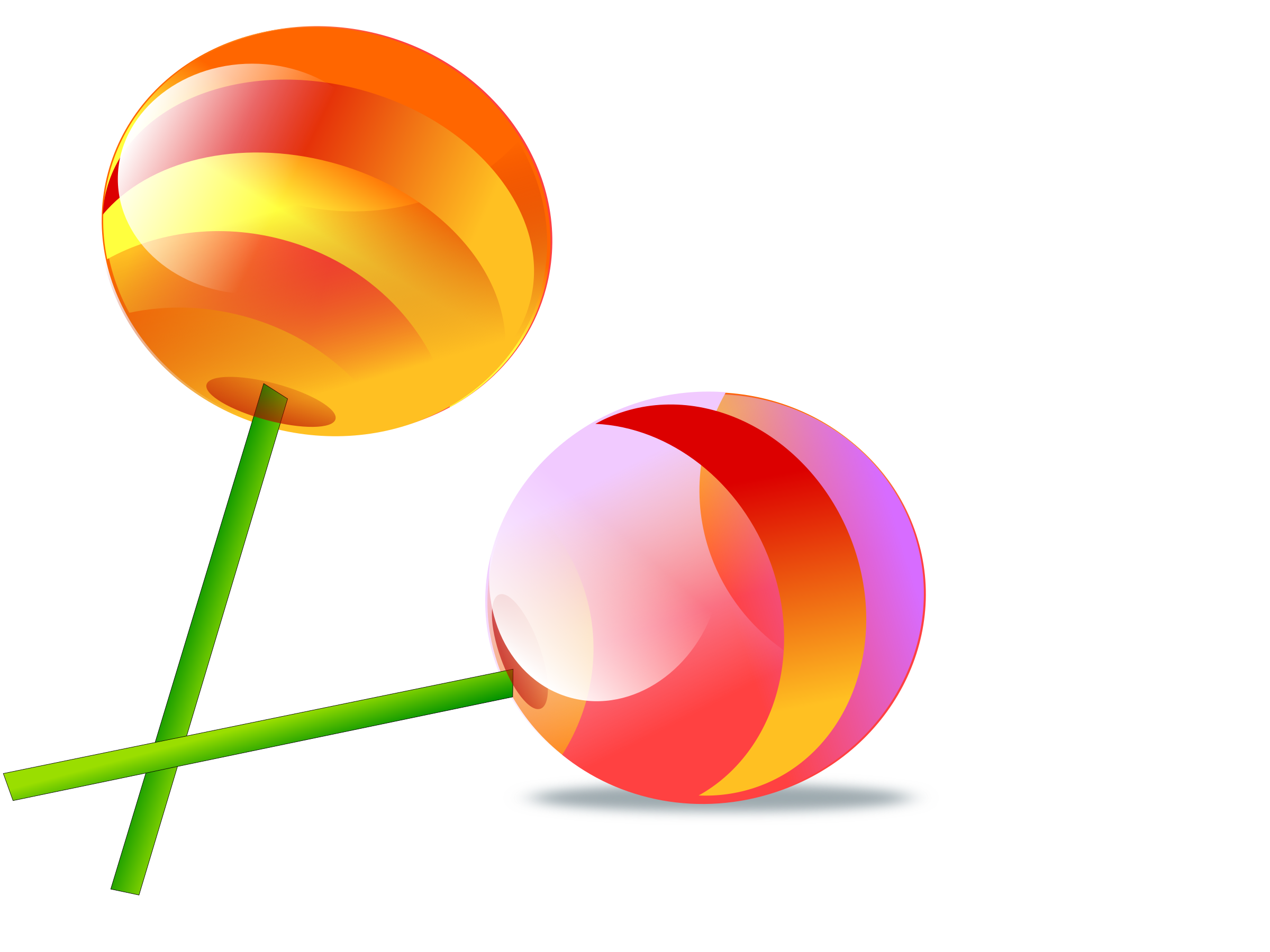 Two Lollipops vector clipart image - Free stock photo - Public Domain