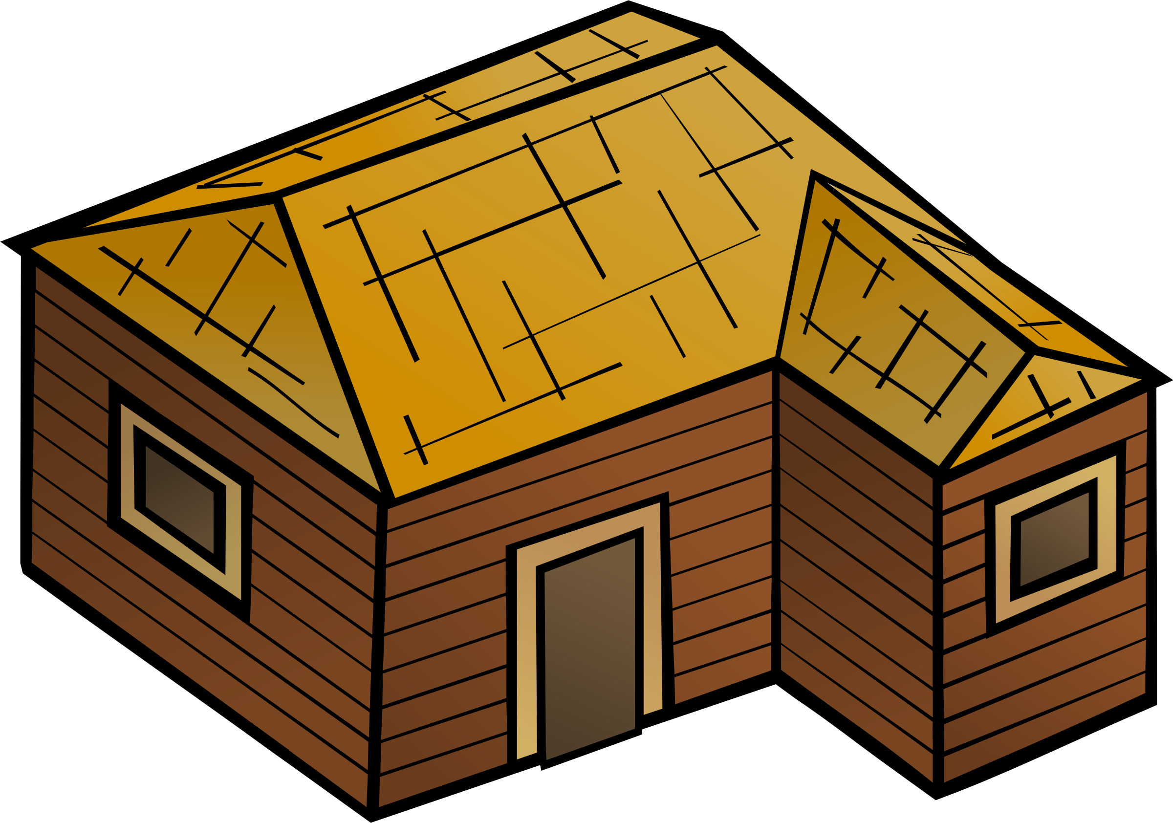 Download Wooden House Vector Clipart image - Free stock photo ...