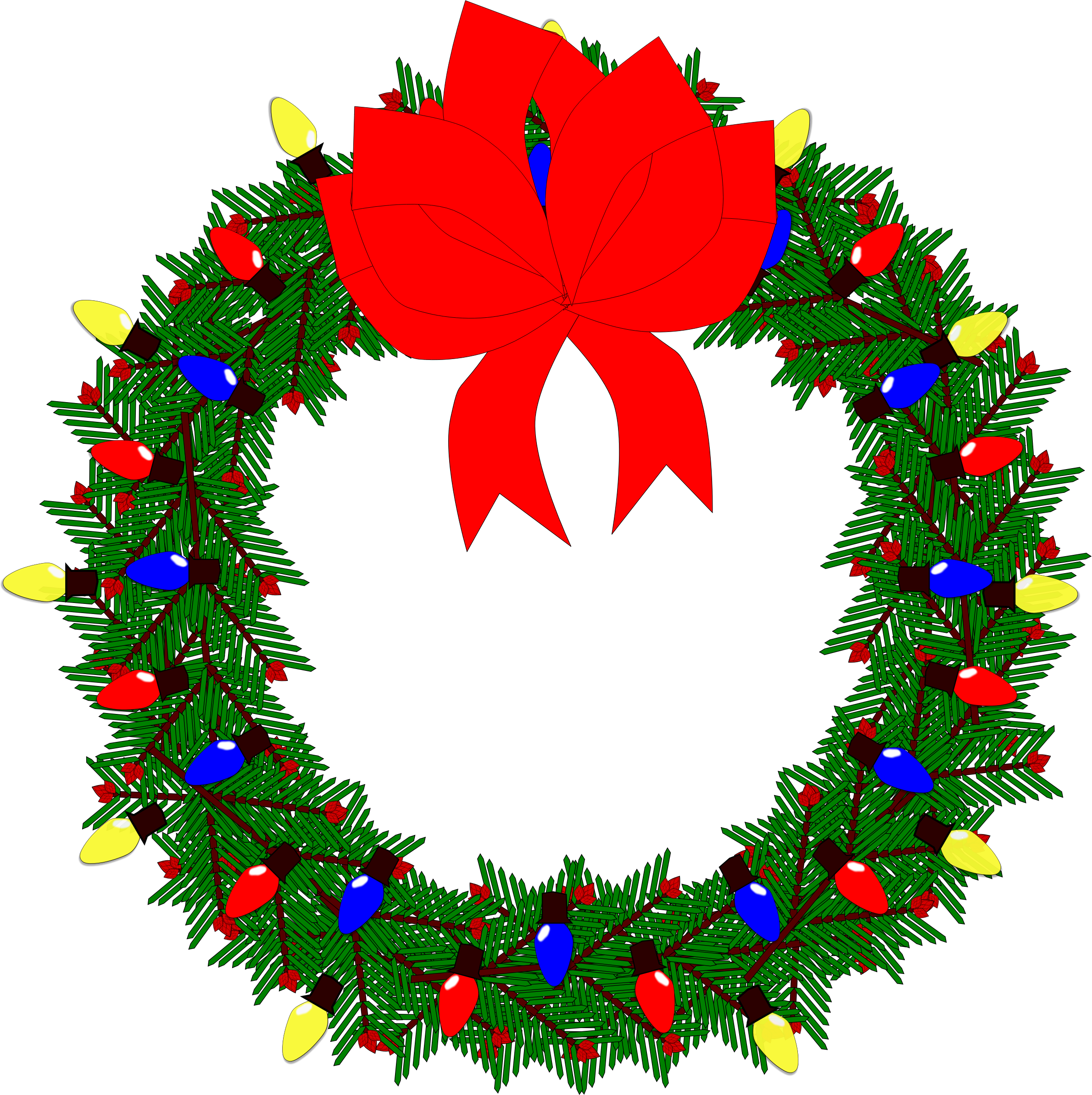 Christmas Wreath SVG Free File