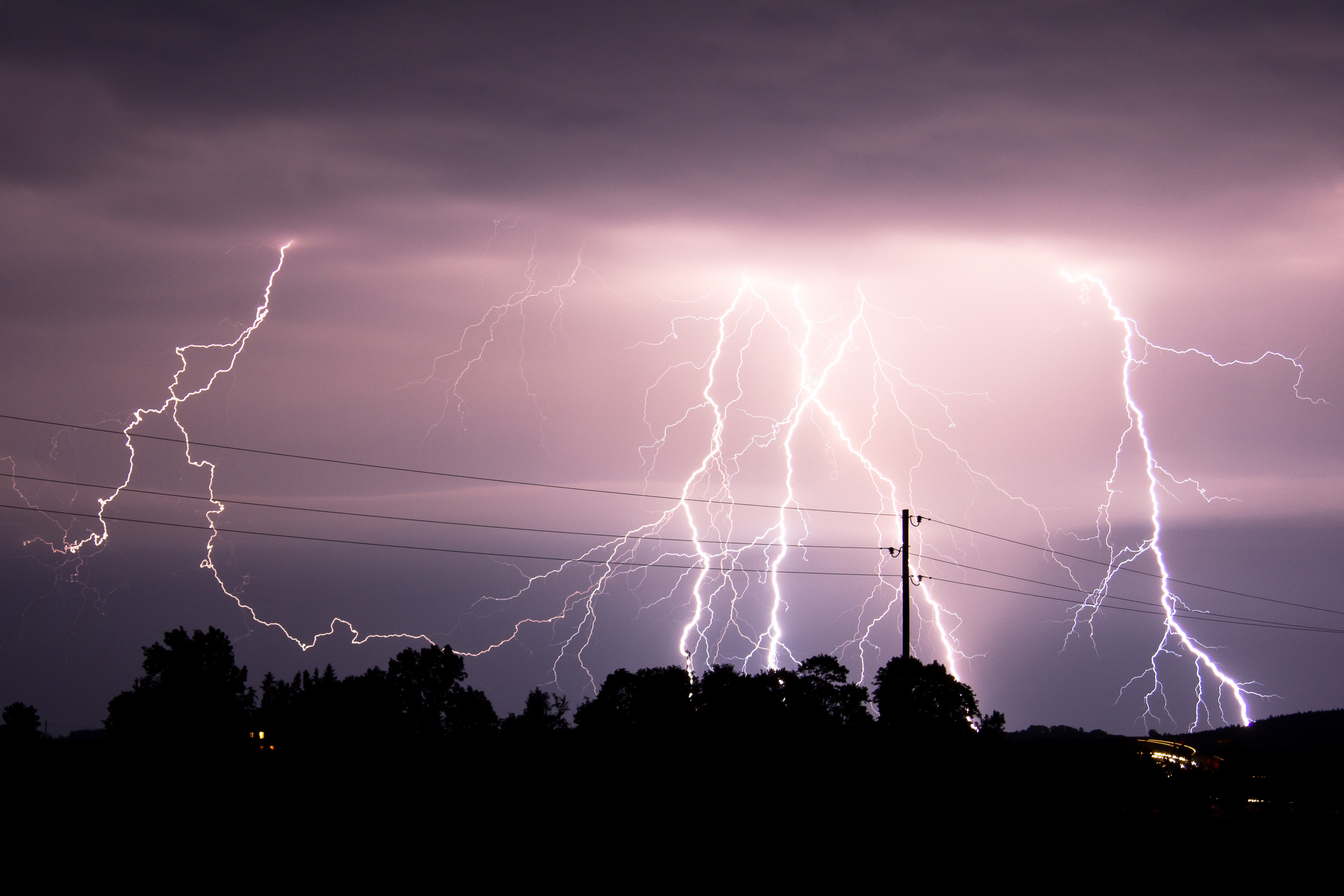 Lightning Storm Clouds from the sky image - Free stock photo - Public ...