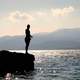 Person standing by the Seaside in Albania