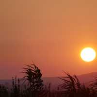 Red Skies and sunset in Albania