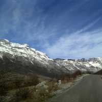 Roadway through the Mountains in Albania