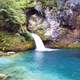 Scenic Pool with small waterfall in Albania