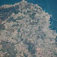 Astronautical view of Algiers, Algeria
