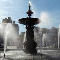 Many Fountains at Ave. Mayo y 9 de Julio