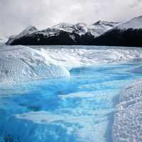 Beautiful landscape of the ice fields in Patagonia, Argentina