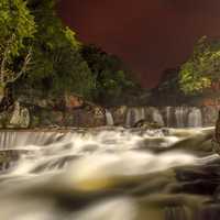 Beautiful Landscape with rapids and waterfalls in Argentina