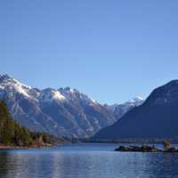 Beautiful Mountain and lake landscape in Argentina