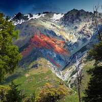 Mountains and scenery in Patagonia, Argentina