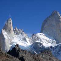 Peaks of Cerro Torre in Argentina