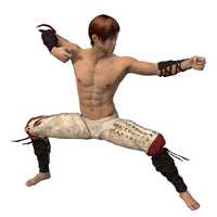 Martial Arts Fighter 3d model