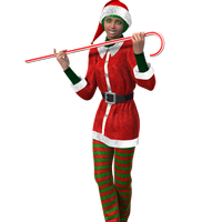 Woman with Candy Cane 3d Model
