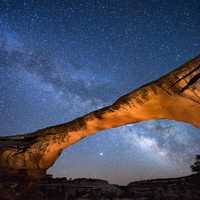 Milky Way Galaxy in Astrophotography across the sky