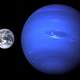 Neptune Size Comparison with Earth