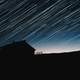 Star Trails over the lone cabin 