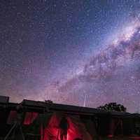 Starry Galaxy over the tent