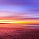 Dawn over the coastline and colorful skies in New South Wales, Australia