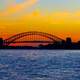 Bridge across the Harbor with skyline in Sydney, New South Wales, Australia
