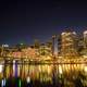 Skyline of Sydney from Darling Harbor in New South Wales, Australia