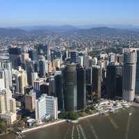 Riverfront cityscape view in Brisbane, Queensland, Australia