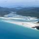 Coastline and island of Queensland, Australia