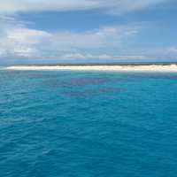 Water and ocean of the Great Barrier Reef in Queensland, Australia