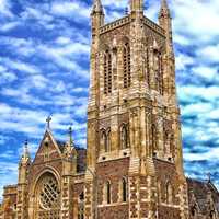 Great church and cathedral in Adelaide, Southern Australia