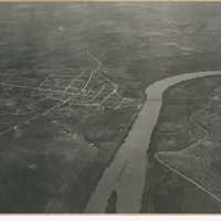 Aerial View of Murray Bridge in 1920, South Australia