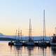 Hobart Harbor in Tasmania, Australia