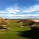 Golf Course Landscape by the seaside in Tasmania, Australia