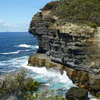 Rocky Shoreline by the ocean in Tasmania