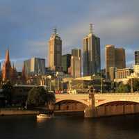 Bridge and Skyline of Melbourne,Victoria, Australia