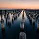 Port of Melbourne at Dusk, Victoria, Australia