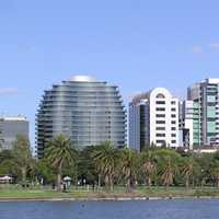 Skyline at the YVE Apartment in Melbourne, Victoria, Australia