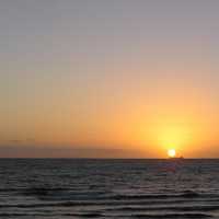 Sunset on the coast in Melbourne, Victoria, Australia