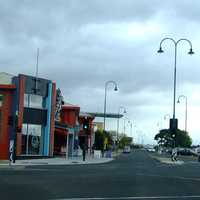 Commercial Road, Morwell's main street in Morwell, Victoria, Australia