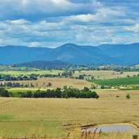 Landscape with mountains in Healesville, Western Australia