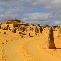 Pinnacles landscape at Namburg National Park, Western Australia