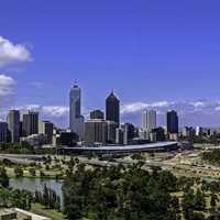 Panoramic Skyline View of Perth, Australia