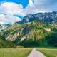 Clouds over the Mountains with Brilliant Landscape in Austria