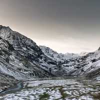 Mountains and Snowy landscape in Austria