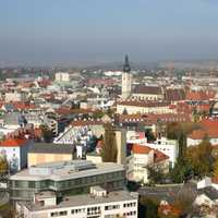 Sankt Pölten city view in Austria