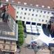 Town Hall aerial view in Villach, Austria