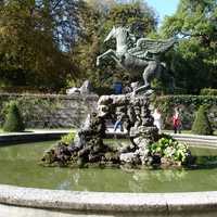  Fountain in Mirabell Gardens  in Salzburg, Austria