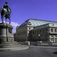 Albertina Terrace in the Innere Stadt in Vienna, Austria