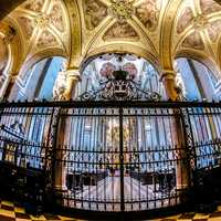 Golden Church interior in Vienna, Austria
