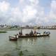 Boats on the River in Dhaka, Bangladesh